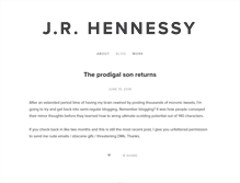 Tablet Screenshot of jrhennessy.com